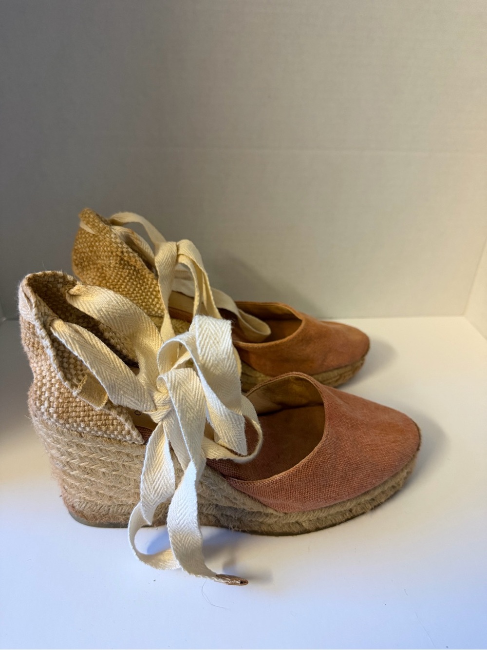 Castaner Carina Ankle-Tie Wedge Espadrilles Women’s US 7.5 EU 38